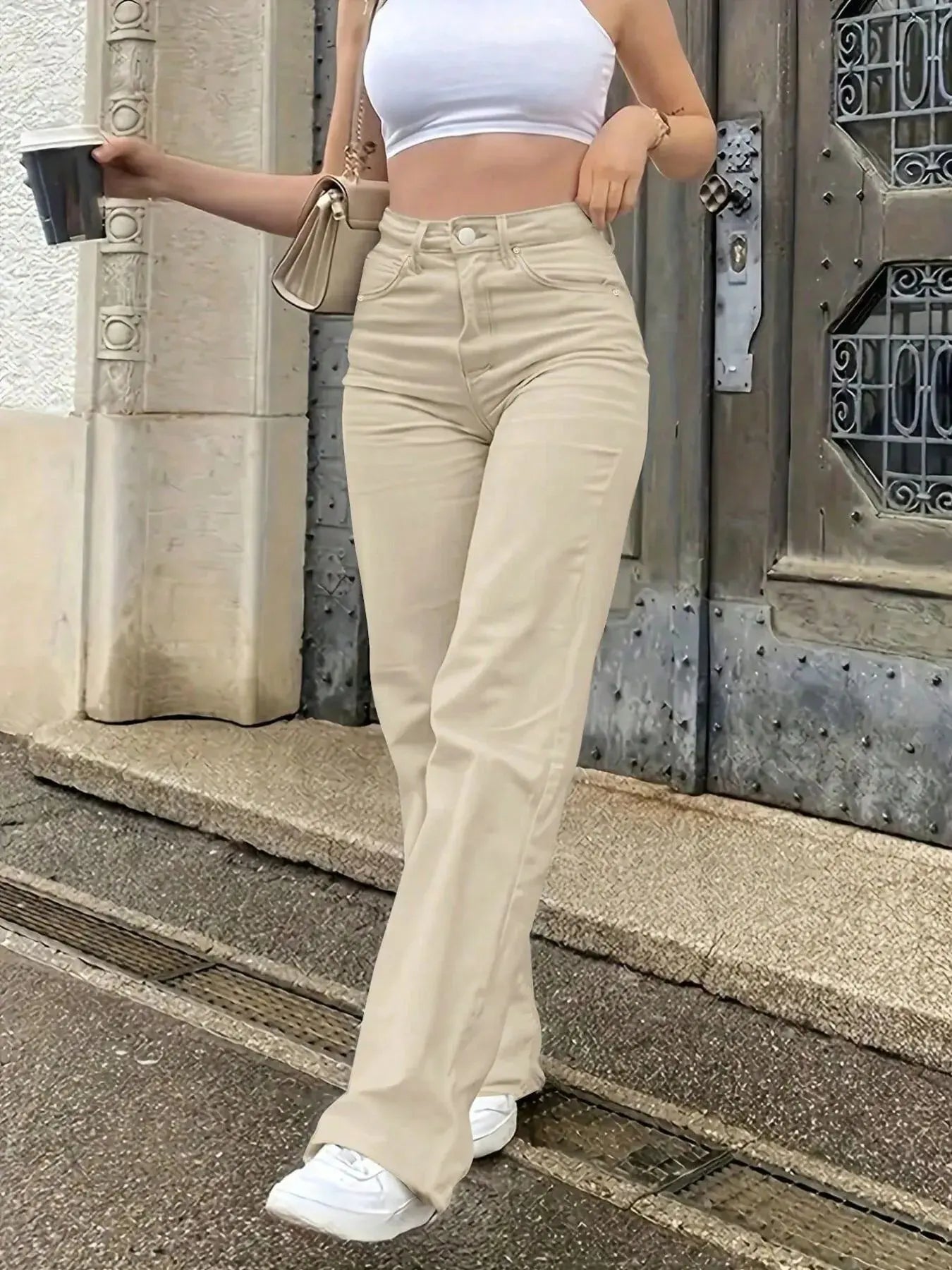 High Waisted Wide Leg Jeans