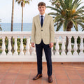 Tailored Fit Single Breasted One-button Solid Colored Men's Wedding Jackets