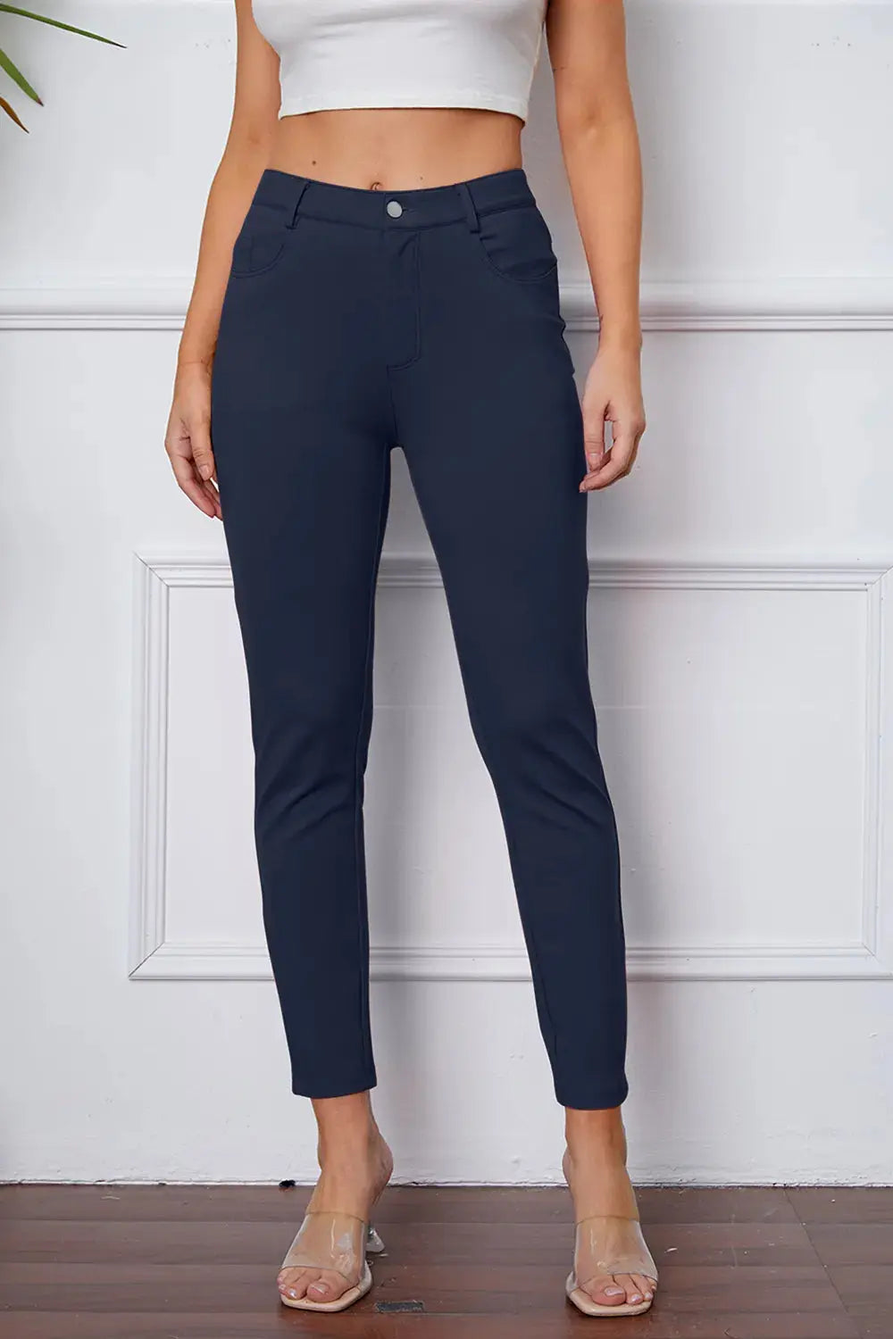Basic BAE Full Size StretchyStitch High Waist Skinny Pants