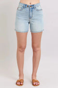 Judy Blue Jeans Plus Size 2 Button Denim Shorts with Pockets