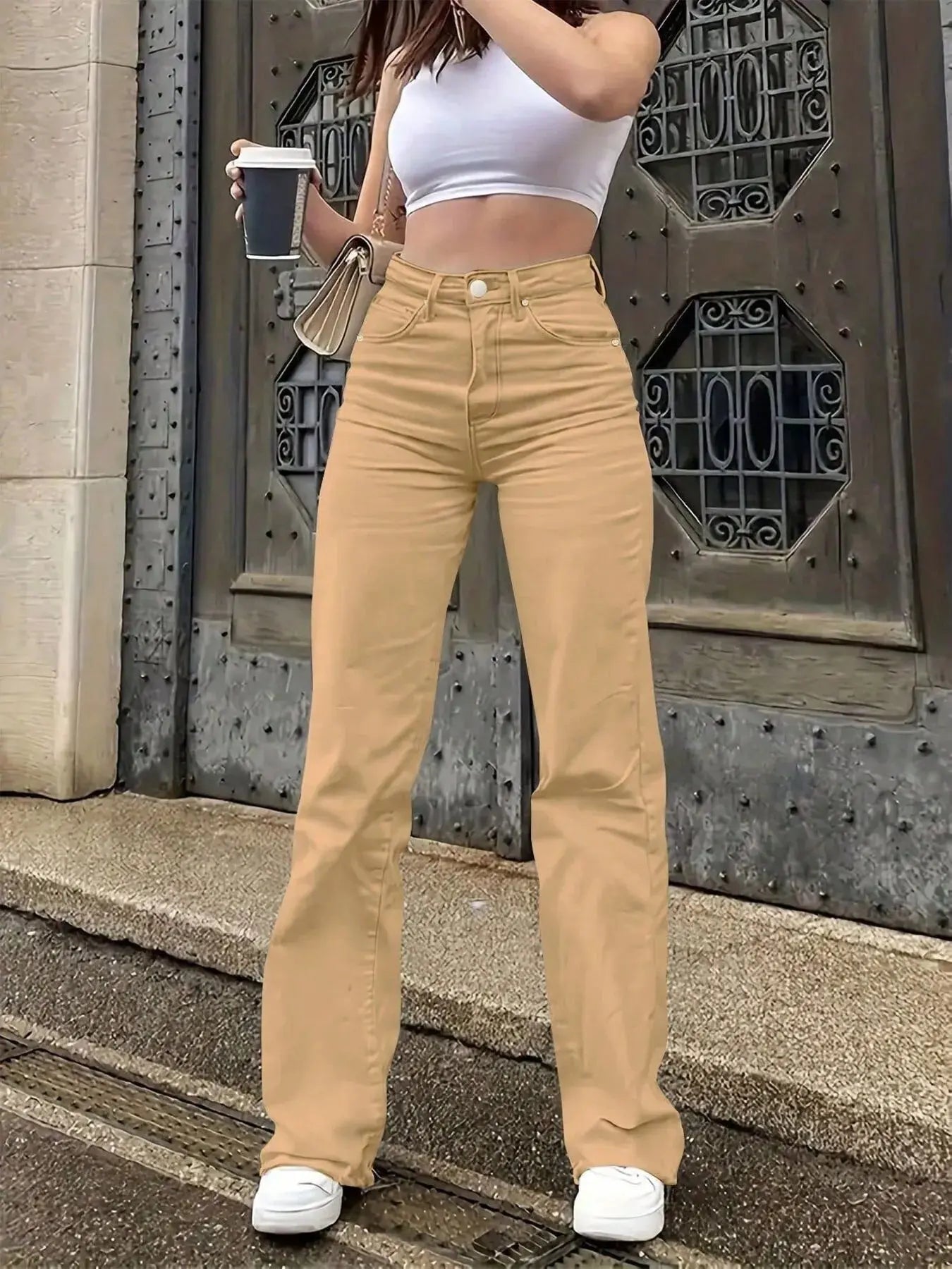 High Waisted Wide Leg Jeans