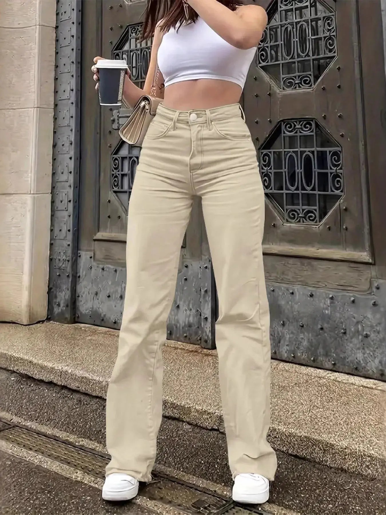 High Waisted Wide Leg Jeans