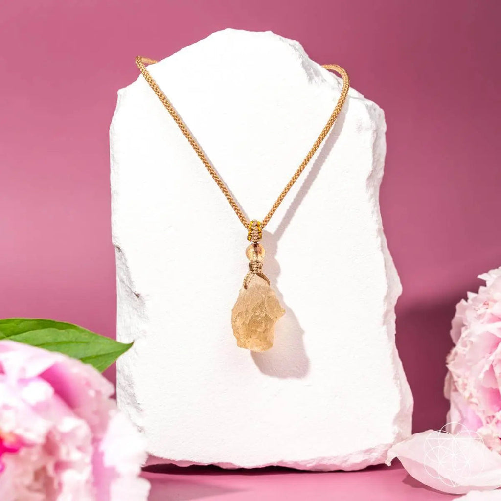 The Destiny Relic – Libyan Desert Glass Pendant Necklace