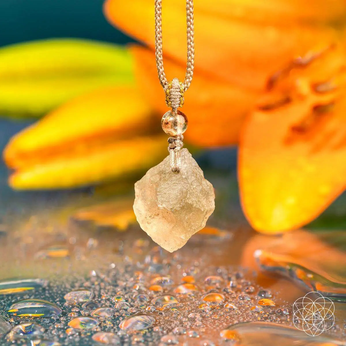 The Destiny Relic – Libyan Desert Glass Pendant Necklace