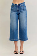 Judy Blue Jeans - Mid Rise Crop Wide Leg Jeans