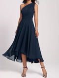 Ruched Crisscross A Line Midi Dress