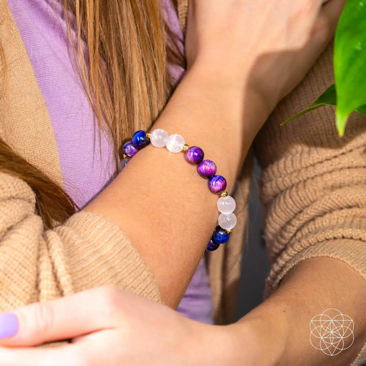 Cosmic Energy Amplifier - Galaxy Tigers Eye Bracelet