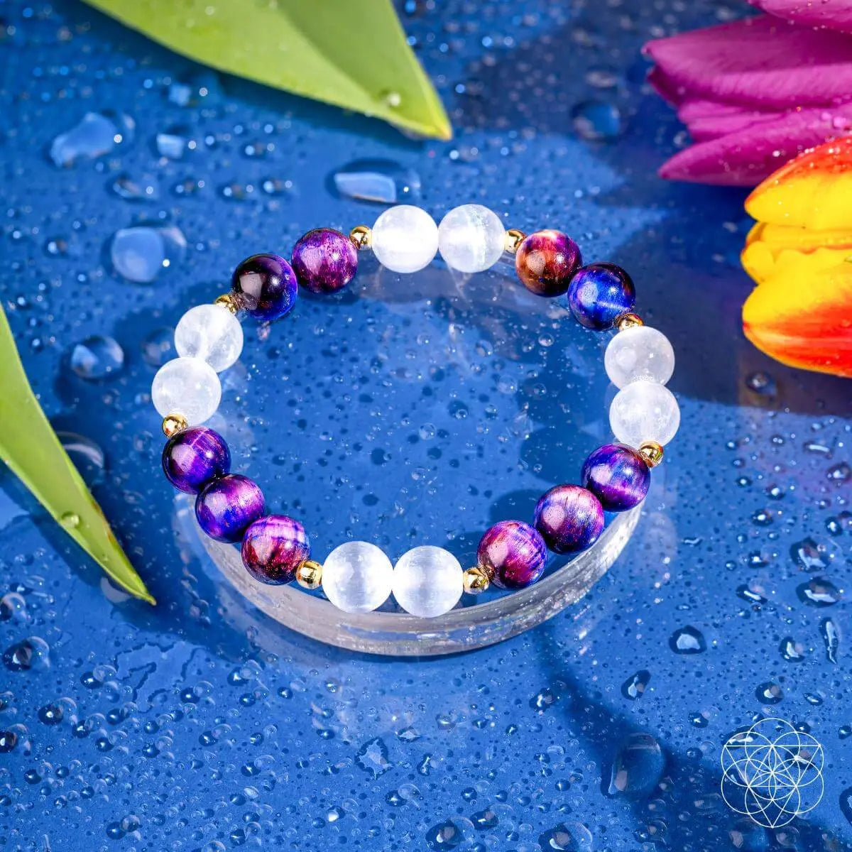 Cosmic Energy Amplifier - Galaxy Tigers Eye Bracelet