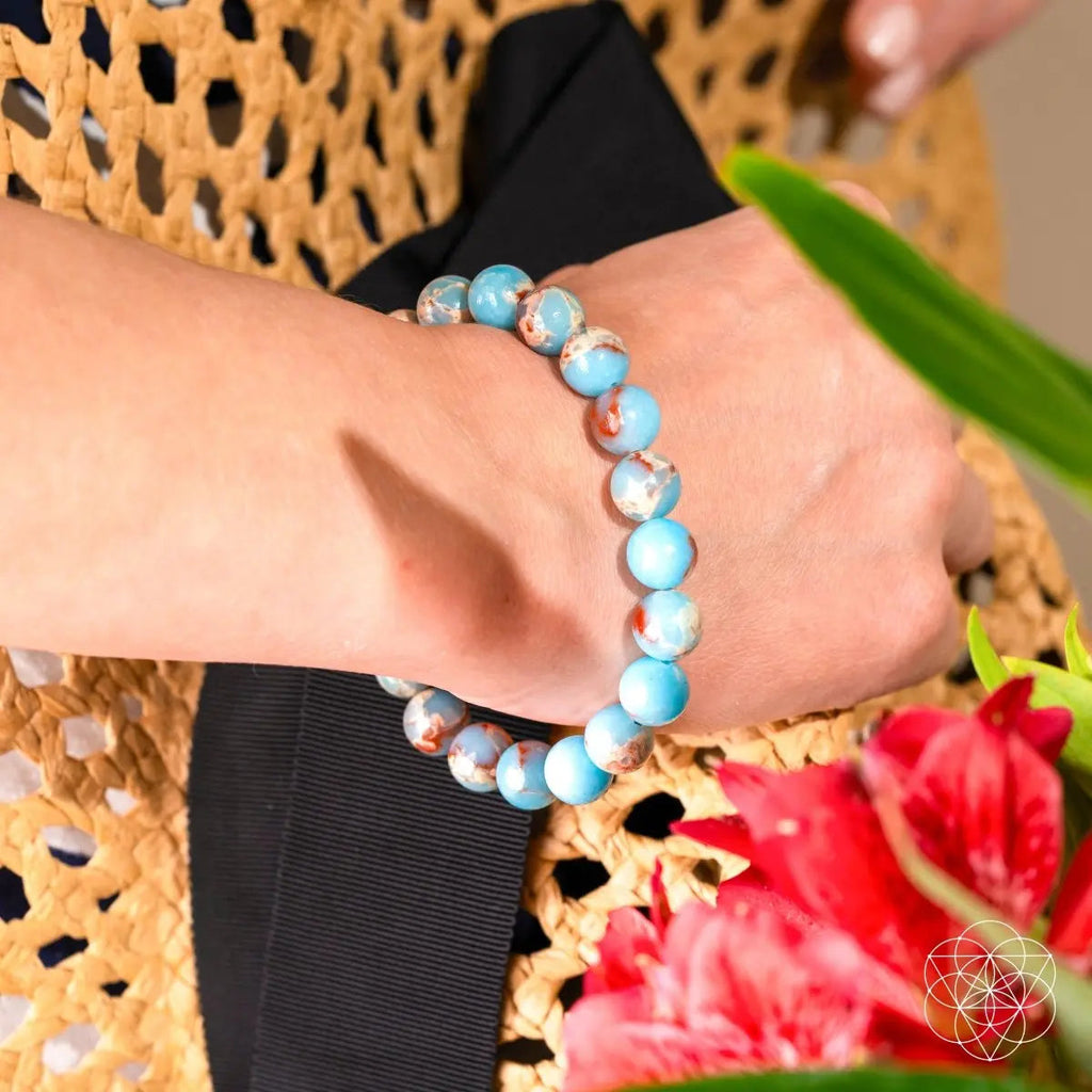 Empath’s Shield - Aqua Terra Jasper Bracelet