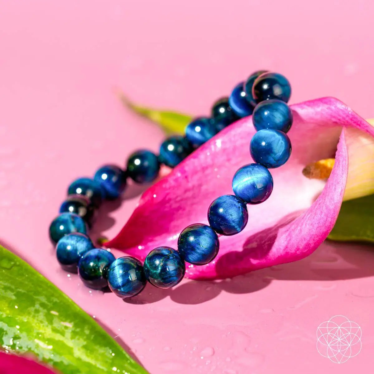Hawk’s Focus – Royal Blue Tigers Eye Bracelet