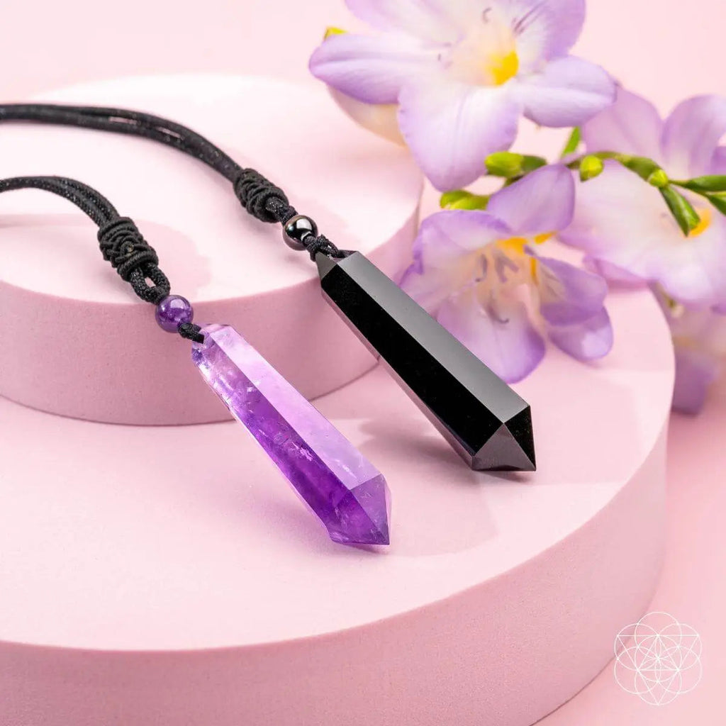 The Black Obsidian Talisman of Protection Pendant